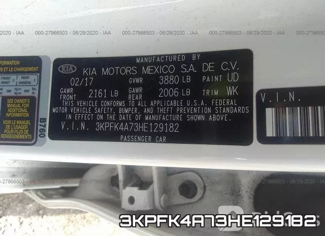 3KPFK4A73HE129182 фото 10