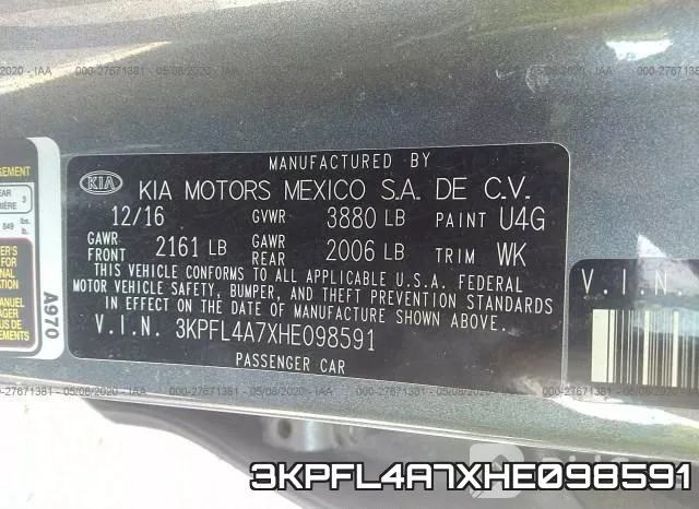 3KPFL4A7XHE098591 фото 10