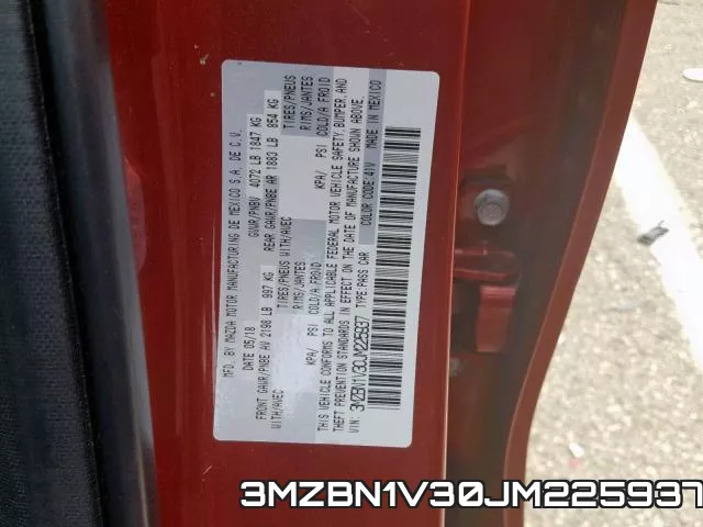 3MZBN1V30JM225937 фото 2