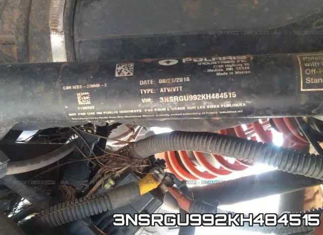 3NSRGU992KH484515 фото 2