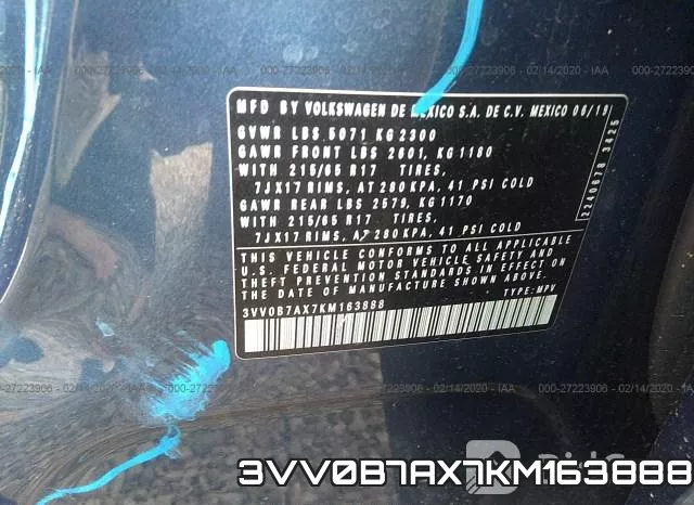 3VV0B7AX7KM163888 фото 10