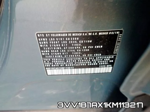 3VV1B7AX1KM113217 фото 2