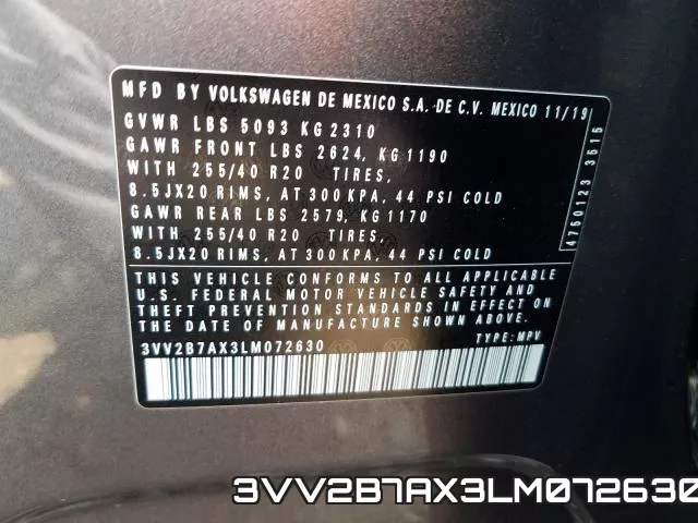 3VV2B7AX3LM072630 фото 2