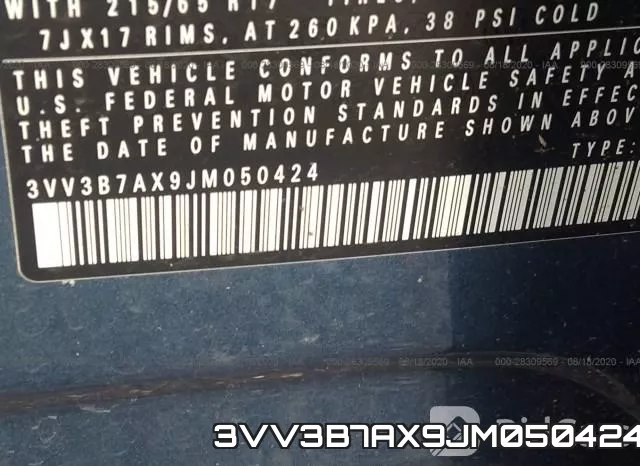3VV3B7AX9JM050424 фото 10