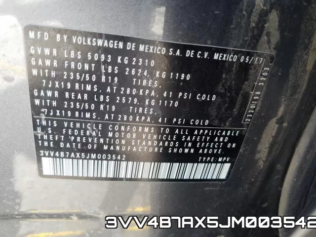 3VV4B7AX5JM003542 фото 2