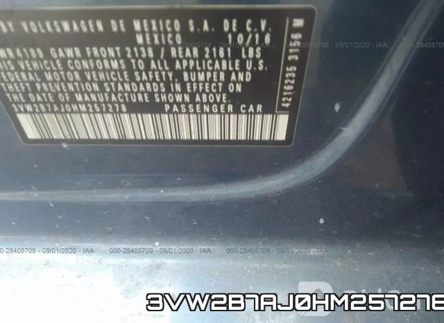 3VW2B7AJ0HM257278 фото 10