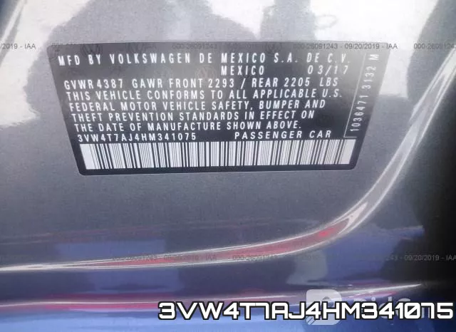 3VW4T7AJ4HM341075 фото 10