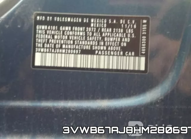3VWB67AJ8HM280697 фото 10
