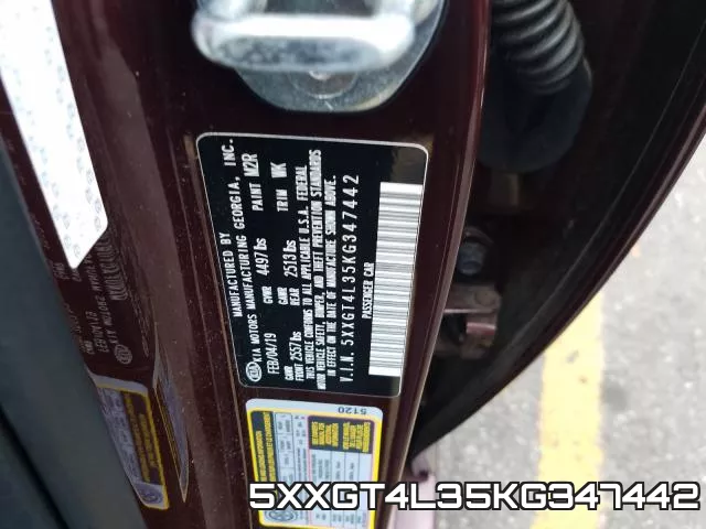 5XXGT4L35KG347442 фото 2