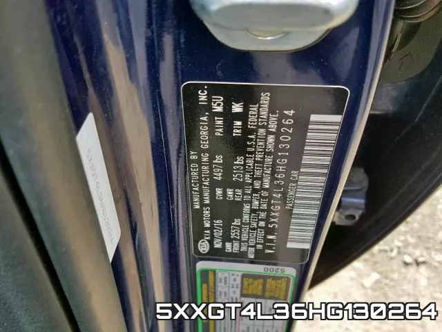 5XXGT4L36HG130264 фото 2