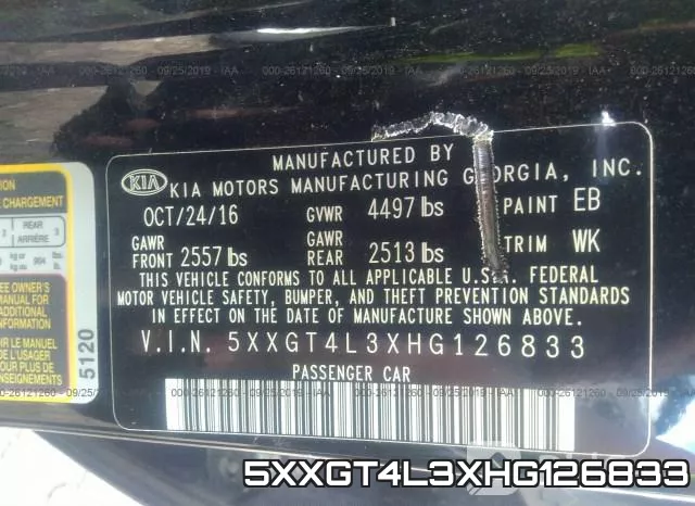 5XXGT4L3XHG126833 фото 10