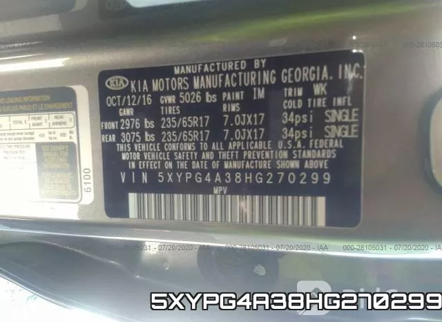 5XYPG4A38HG270299 фото 10