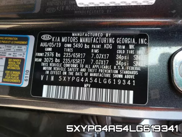 5XYPG4A54LG619341 фото 2