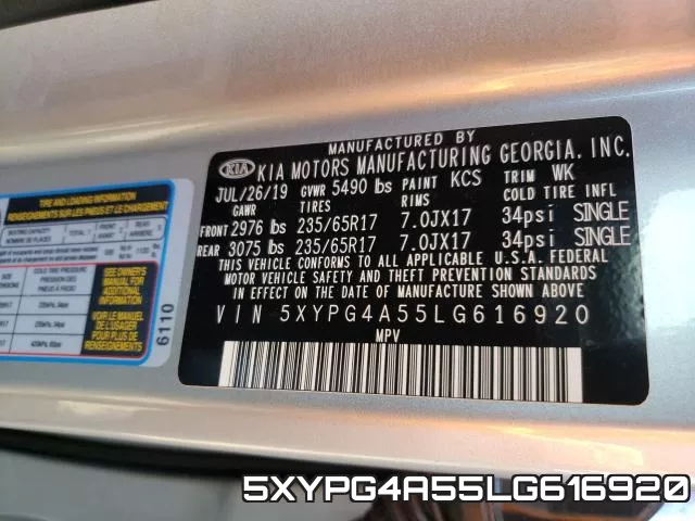 5XYPG4A55LG616920 фото 2