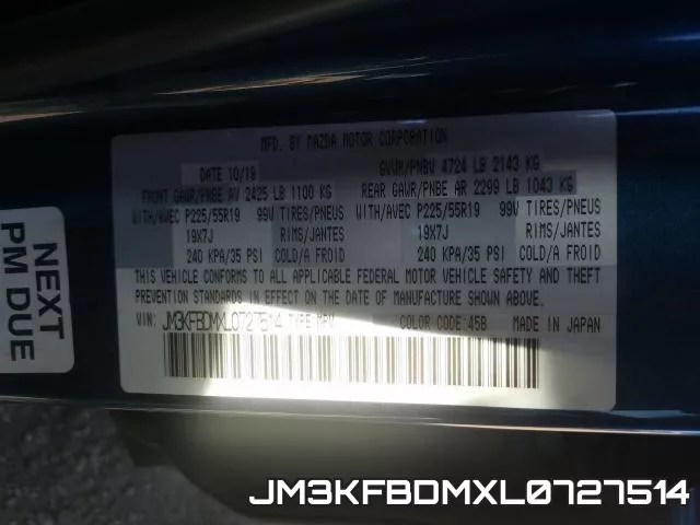 JM3KFBDMXL0727514 фото 2
