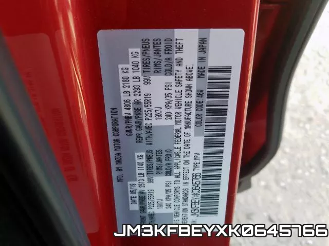 JM3KFBEYXK0645766 фото 2