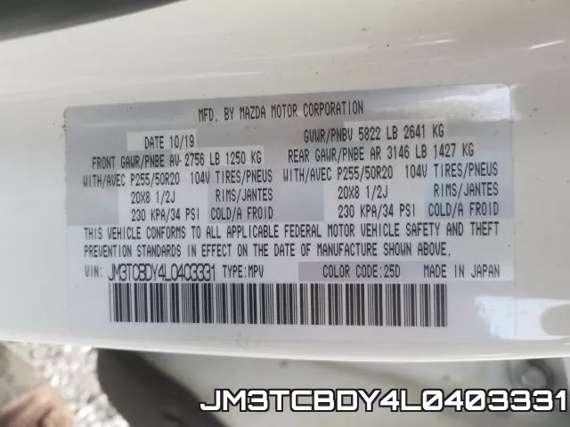 JM3TCBDY4L0403331 фото 2