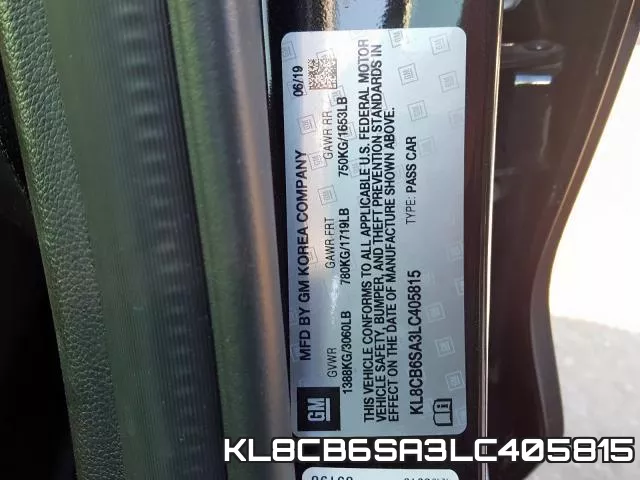 KL8CB6SA3LC405815 фото 2