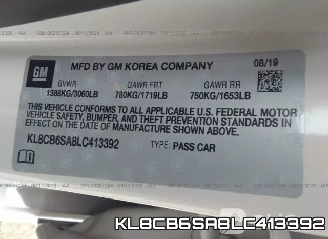 KL8CB6SA8LC413392 фото 10