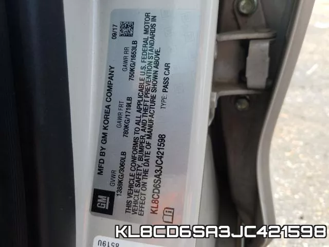 KL8CD6SA3JC421598 фото 2