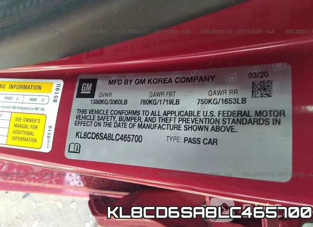 KL8CD6SA8LC465700 фото 10