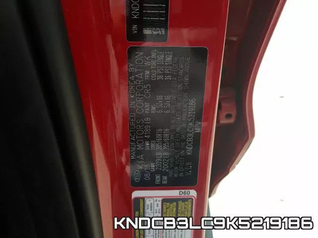 KNDCB3LC9K5219186 фото 2