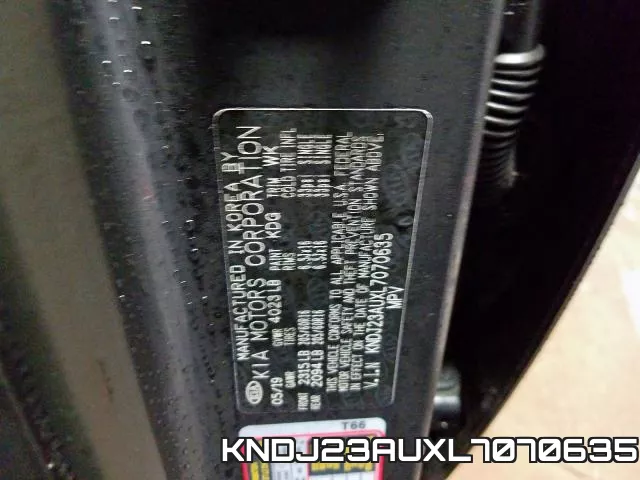 KNDJ23AUXL7070635 фото 2