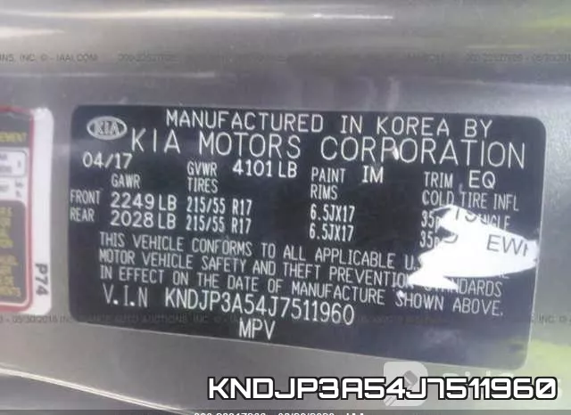 KNDJP3A54J7511960 фото 10