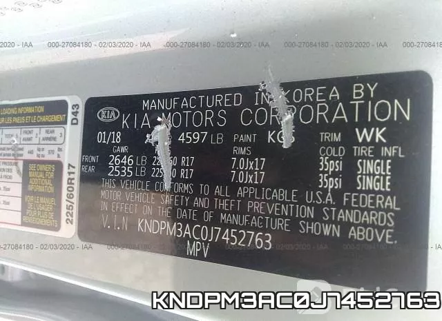 KNDPM3AC0J7452763 фото 10