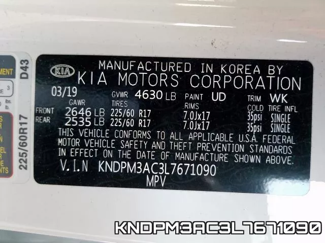 KNDPM3AC3L7671090 фото 2