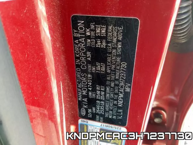 KNDPMCAC3H7237730 фото 2