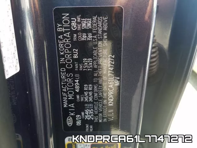 KNDPRCA61L7747272 фото 2