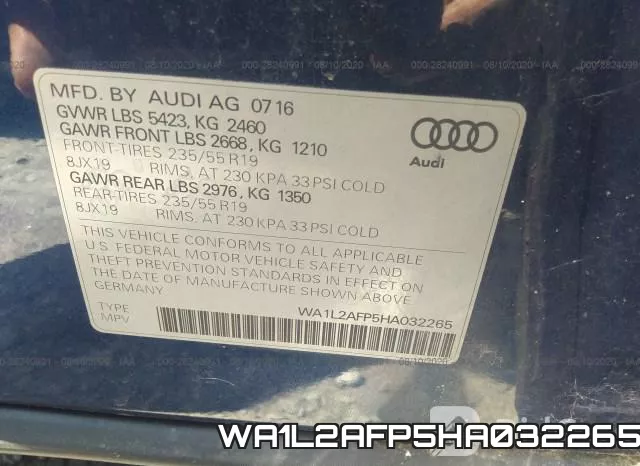 WA1L2AFP5HA032265 фото 10