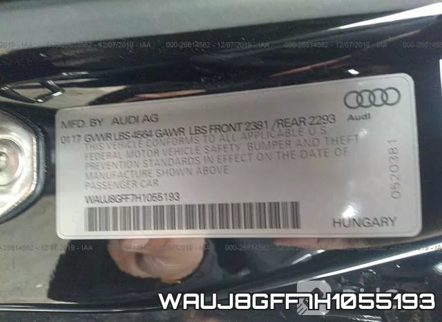 WAUJ8GFF7H1055193 фото 10