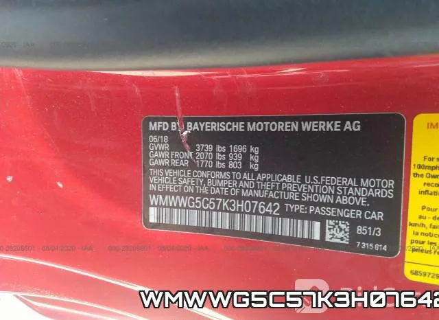 WMWWG5C57K3H07642 фото 10