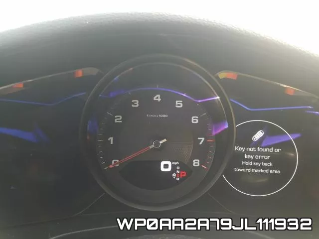 WP0AA2A79JL111932 фото 9