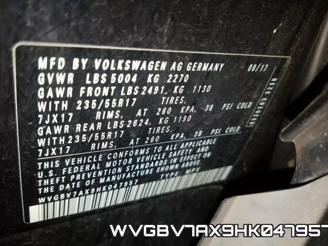 WVGBV7AX9HK047957 фото 2