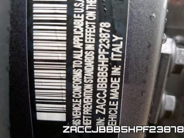 ZACCJBBB5HPF23878 фото 2