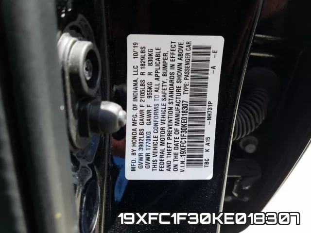19XFC1F30KE018307 фото 2