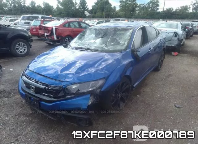 19XFC2F87KE000789 фото 3