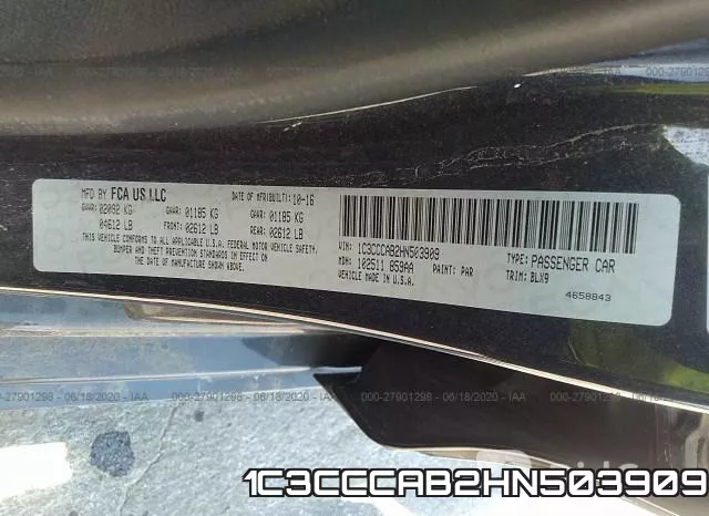 1C3CCCAB2HN503909 фото 10