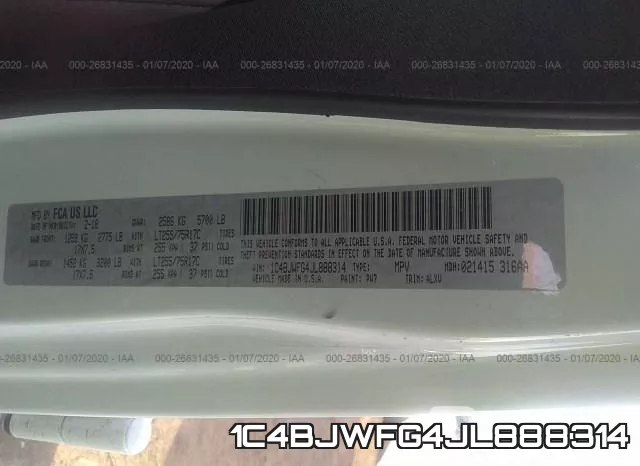 1C4BJWFG4JL888314 фото 10