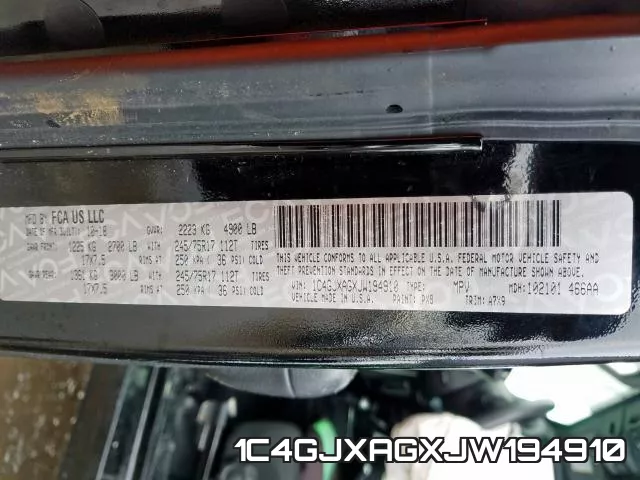 1C4GJXAGXJW194910 фото 2