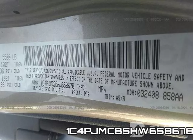 1C4PJMCB5HW658678 фото 10