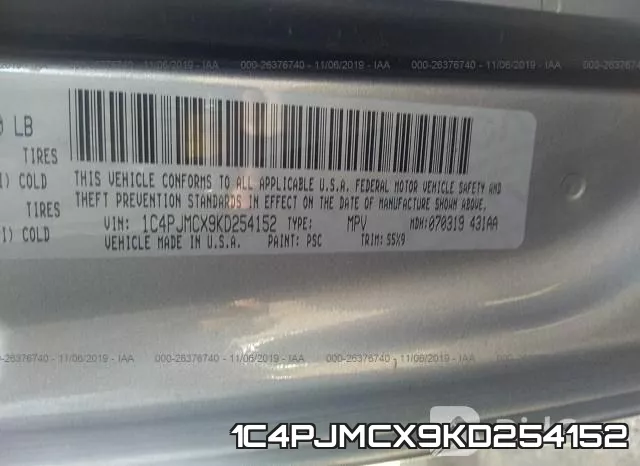 1C4PJMCX9KD254152 фото 10