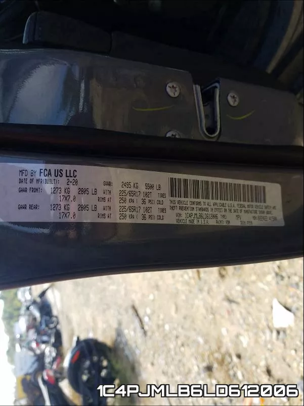 1C4PJMLB6LD612006 фото 2