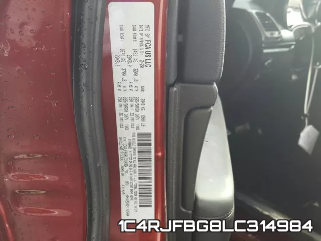 1C4RJFBG8LC314984 фото 2