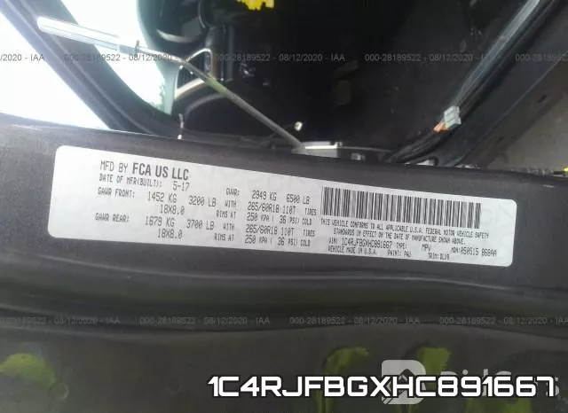 1C4RJFBGXHC891667 фото 10