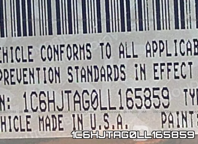 1C6HJTAG0LL165859 фото 10