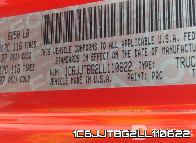1C6JJTBG2LL110622 фото 10